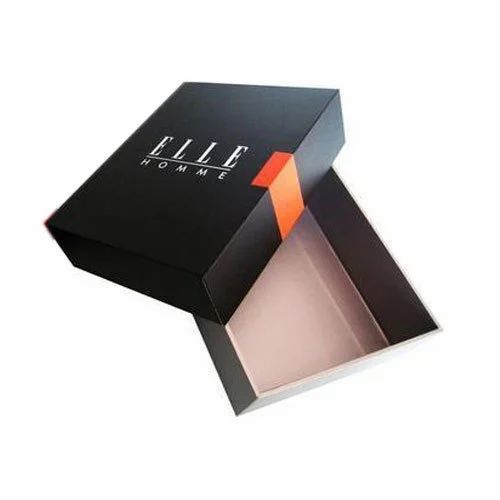 Black 2.8 Mm Thick Printed Rectangular Corrugated Paper Shirt Packaging Box