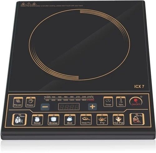 220 Volts 50 Hertz Rectangular Aluminum Electric Induction Cooktop Dimension(L*W*H): 00 Millimeter (Mm)