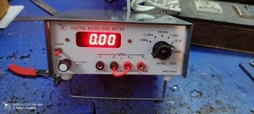 Black 4 Digit Display Micro Ohm Meter For Industrial Use