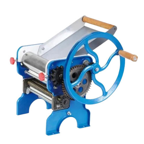 Blue Cast Iron Body Manual 220 Voltage 100 Watt Noodles Making Machine For Industrial Use