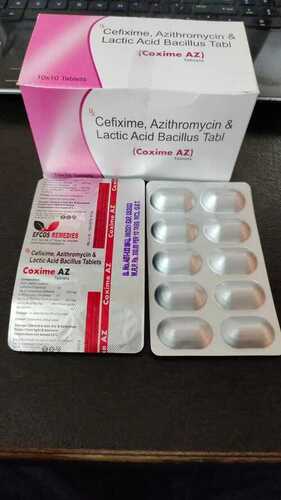 Cefixime, Azithromycin And Lactic Acid Bacillus Tabi Coxime Az Tablets