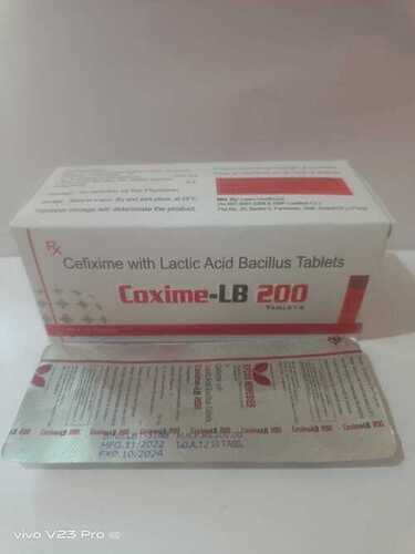 Cefixime With Lactic Acid Bacillus Tablet Coxime Lb 200