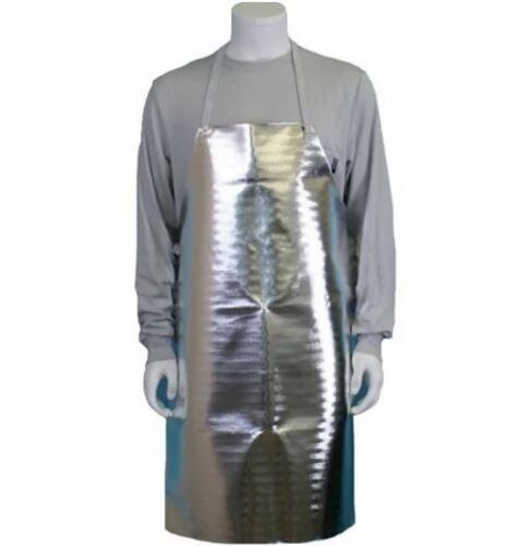 Silver Corrosion Protection Tear Resistant Aluminized Sleeveless Apron For Unisex