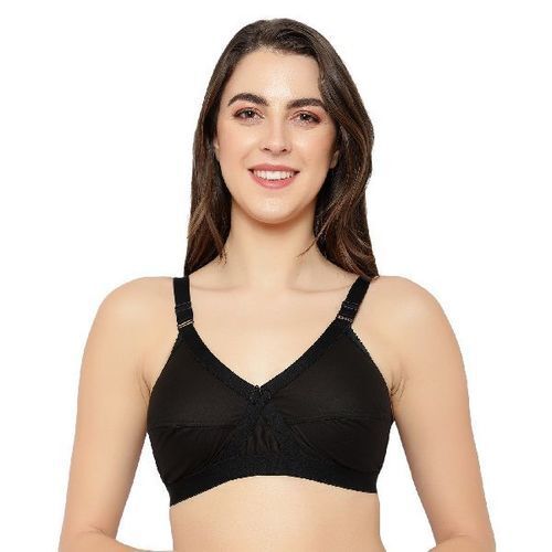 Plain Lycra Cotton Women Pink Full Coverage Padded Bra at Rs 49