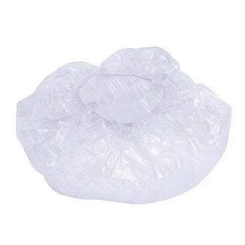 Disposable Transparent Plain Poly Vinyl Chloride Plastic Shower Cap