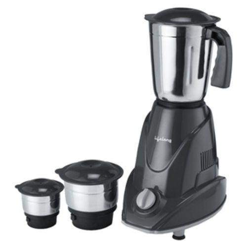 Electric Mixer Grinder - 750W Motor, 3 Jars Made of Plastic and Metal, Black Color | Jar Interlocking Safety Feature for Enhanced Use