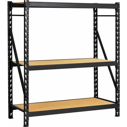 Brown And Black High Strength Rectangular Polished Stainless Steel Two Tier Rack For Industrial Use