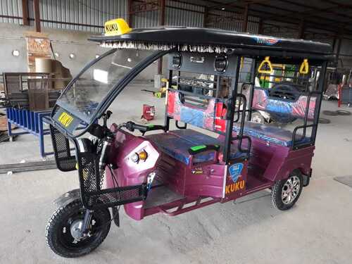 Kuku Passenger Electric Rickshaw - Fast Chargeable, Low Maintenance | Hassle Free Operation, Heat Resistance, Longer Service Life