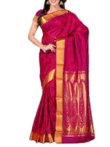 Summer Ladies Party Wear Brown Printed Art Silk Saree