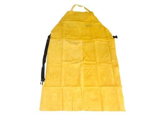 Yellow Modern Design Light Weight Comfortable Heat Resistant Plain Cotton Welding Apron