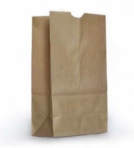 Brown Plain Embossing Paper Food Bag For Packaging