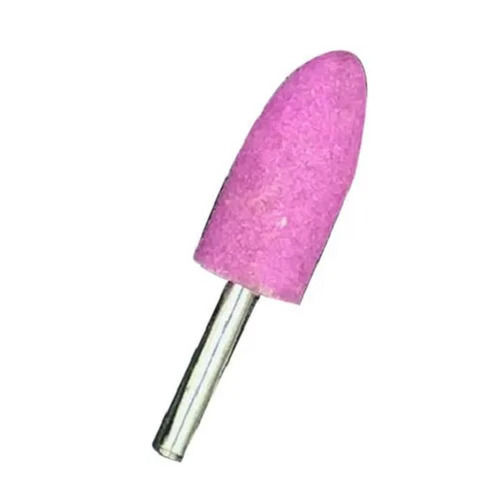 Pink Tough Hard Strong Round Conical Alumina Mounted Point For Industrial Use