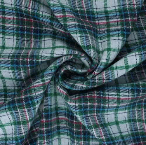 Green 40 - 45 Inch Width Cotton Woven Fabric