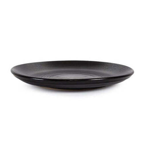 8 Inches Round Lightweight Scratch Resistant Polished Finish Ceramic Round Plate
