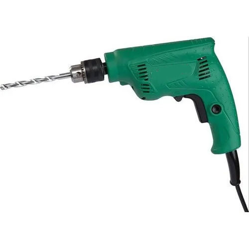 Green Easy To Use Electric Manual Operatd Plastic Metal Hitachi Drill Machine