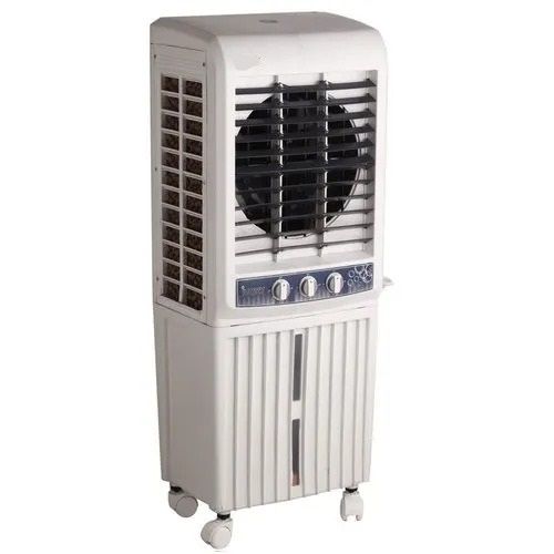 White Floor Mounted Durable Electric Dent Free Plain Rectangular Plastic Air Cooler