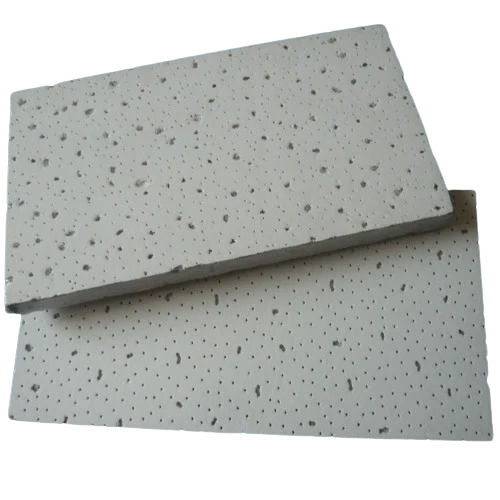 Grays High Strength Matte Finish Water-Resistant Galvanized Fiberglass Perforated Ceiling Tiles