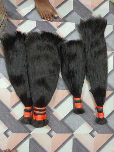 Human Black Straight Hair Extension For Female