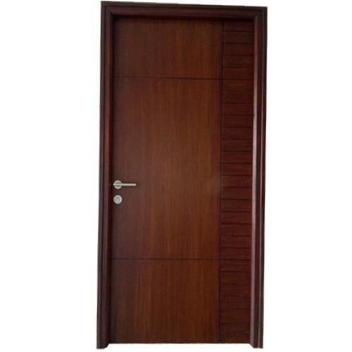 Modern Style Rectangular Termite Resistance Plain Polished Wooden Flush Door