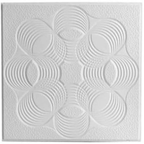 Whites Non-Slippery Anti Bacterial Matte Finish Color Coated Textured Gypsum Ceiling Tiles