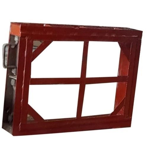 Red Paint Coated Cast Iron Rectangular Stamping Moulding Box For Industrial Use