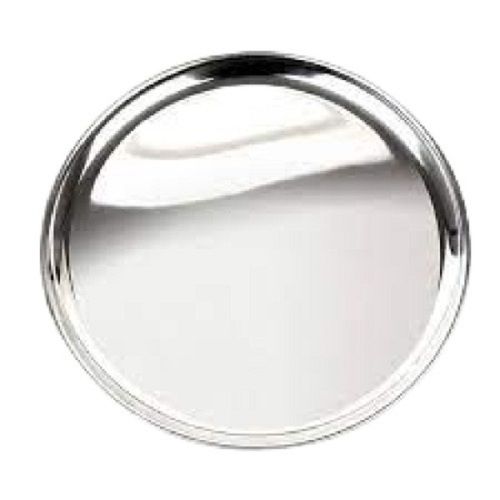 Silver Round Shape 2-3 Cm Stainless Steel Plate