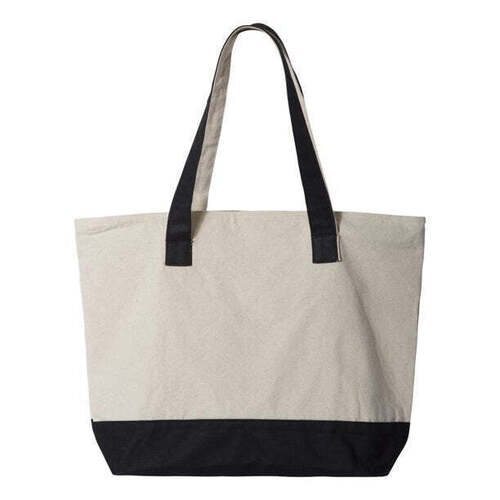 White And Black 10 Kilograms Capacity Flexiloop Handles Plain Cotton Reusable Bag