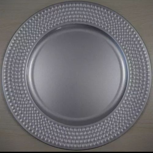 12 Inches Round Silver Plated Charger Plate For Food Serving Use