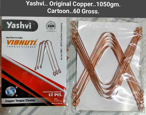 12 Pieces Pack Yashvi Anti Corrosive Original Copper Tongue Cleaner
