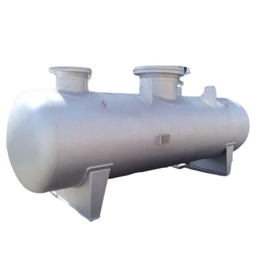 Silver 2500 Liter Storage Rust Proof Mild Steel Pressure Vessel For Industrial Use