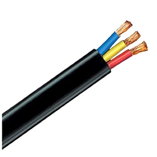 3 Core Flat Submersible Cable Armored Material: Copper