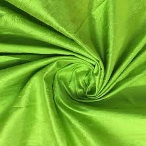 Green 35-36 Inch Width Light In Weight Plain Pattern Soft Silk Fabrics