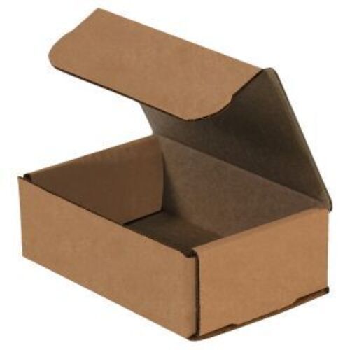 Paper 6.5 X 4.5 X 2.5 Inches Rectangular Matte Finished Plain Corrugated Carton Box