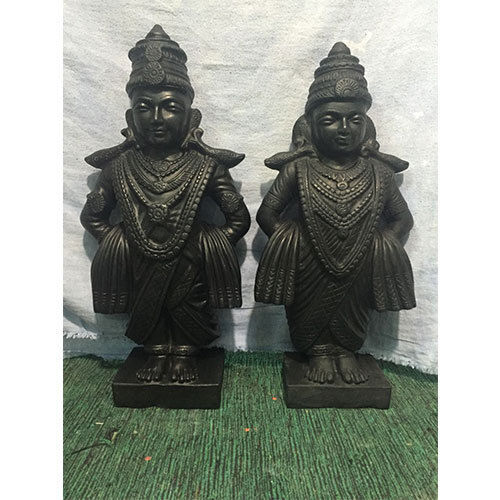 Black Marble God Statue For Home And Temple Decor