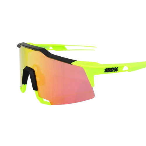 Green And Black Casual Wear Plastic Frame Sports Sunglasses For Men