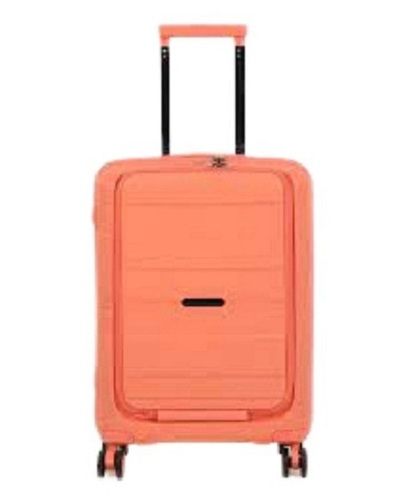 Eco Friendly Classic Peach Plastic Trolley Bag Size: Medium Size