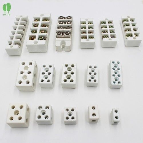 High Temperature Ceramic Terminal Block Steatite Ceramic Connector With 1 Year Warranty Application: Wire Connection