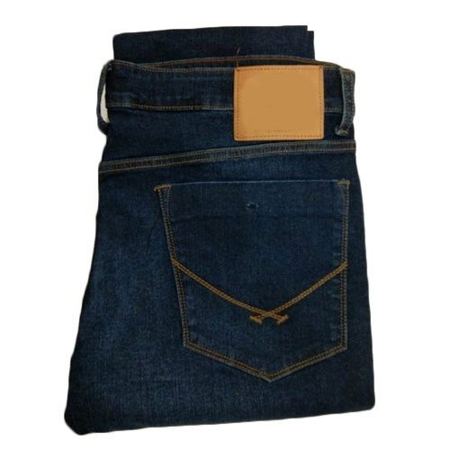 Mens Navy Blue Stretchable Denim Jeans For Casual Wear