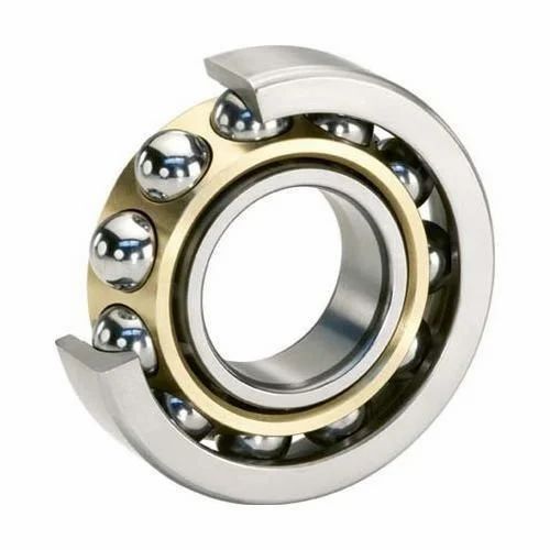 Round Chrome Finished Stainless Steel Angular Contact Ball Bearing