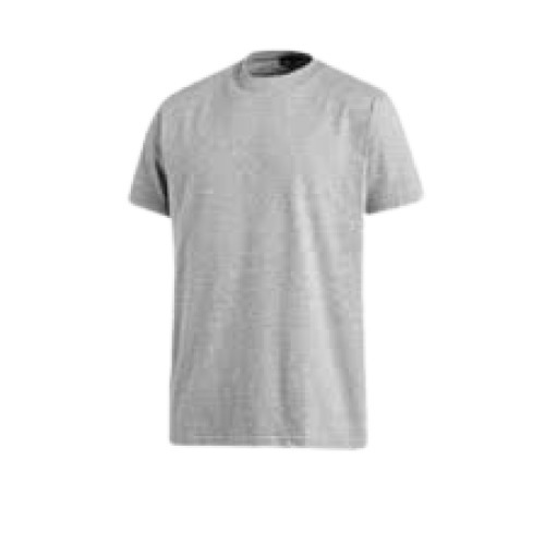 Round Neck Short Sleeve Plain Pattern Men's T-Shirts - Cotton Fabric, XL Size, Grey Color | Classic O-Neck Design, Ideal for Casual Wear