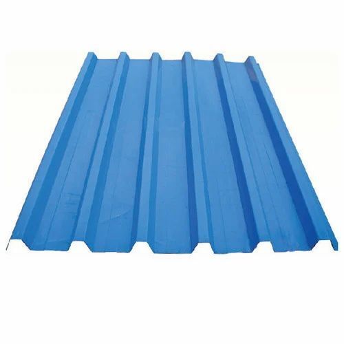 0.50 Mm Thick Rectangular And Plain Color Coated Steel Corrugated Roof Sheet