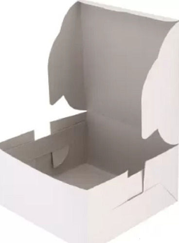 White 15X15X10 Cm Virgin Paper Board Cake Boxes 