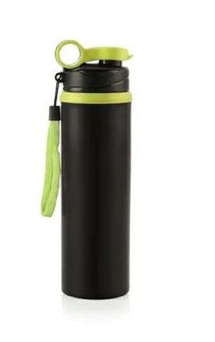 Black 300 Ml Capacity Round Matt Finishing Stainless Steel Sipper Bottle