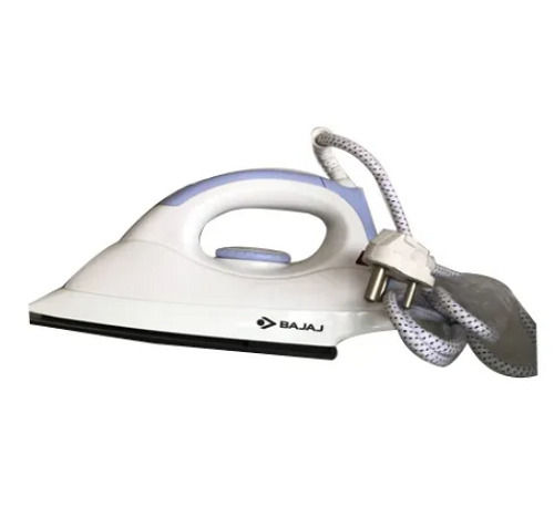 White 330 Ml Capacity Non Stick Aluminum Bajaj Steam Iron