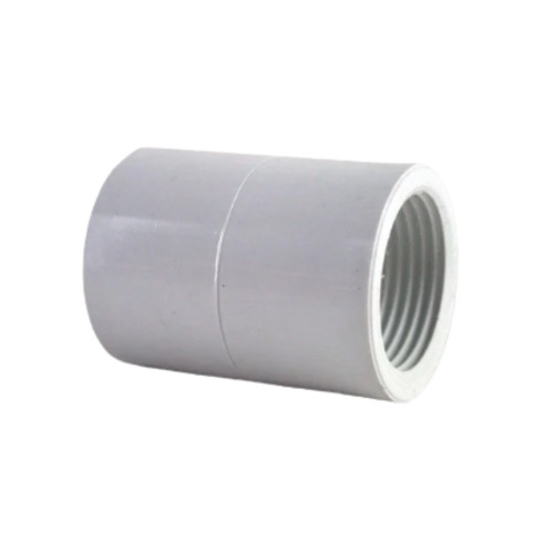 प्लंबिंग के उपयोग के लिए सफेद 5 मिमी मोटा और 2 इंच गोल रंग का कोटेड फिनिश पीवीसी सॉकेट