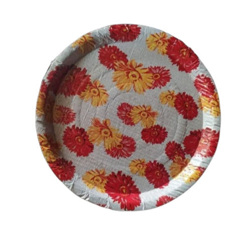 Multicolor 50 Gsm Disposable Floral Printed Paper Plate For Event And Party Use