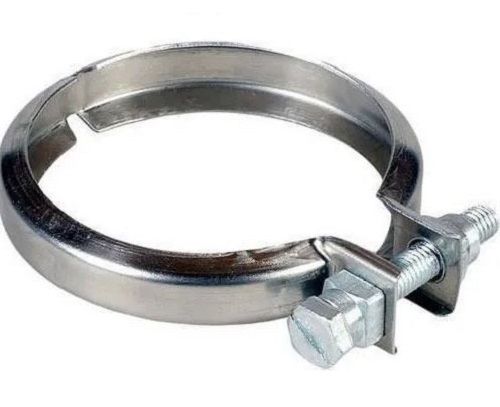 Silver 50 Mm Polished Mild Steel Round Clamp For Industrial Purposes