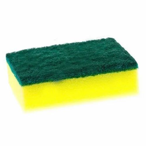 6X4X2 Inches Rectangular Removes Dirt And Dust Plain Polyester Scrubber Shelf Life: 12 Months