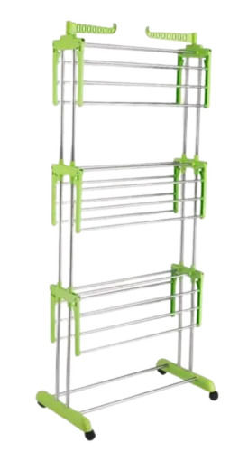 Foldable And Polished Rectangular Stainless Steel Clothes Drying Rack