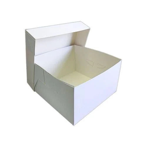 High Strength Square Matte Laminated Plain Paper Cake Packaging Box